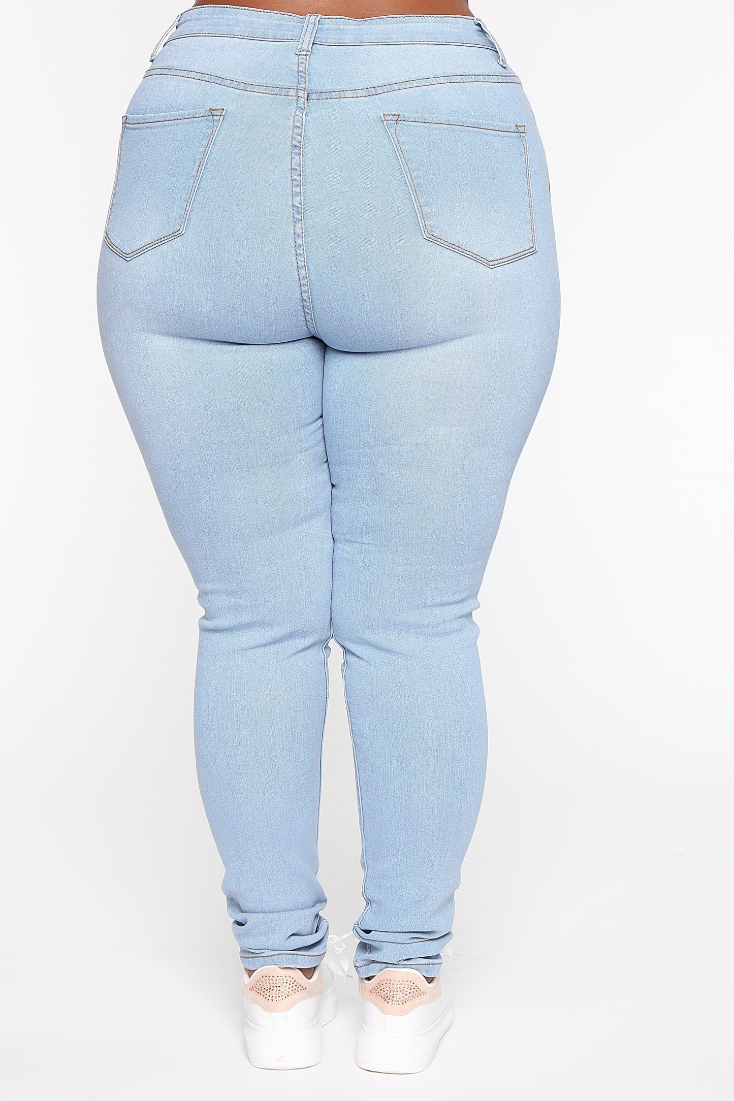 Marilyn High Waisted Skinny Jeans - Light Wash