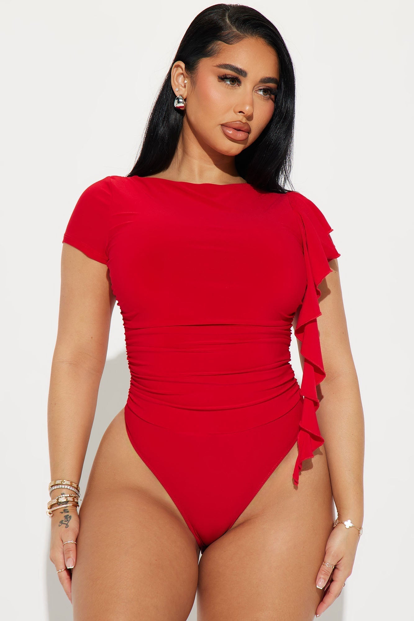 Foreign Love Bodysuit - Red
