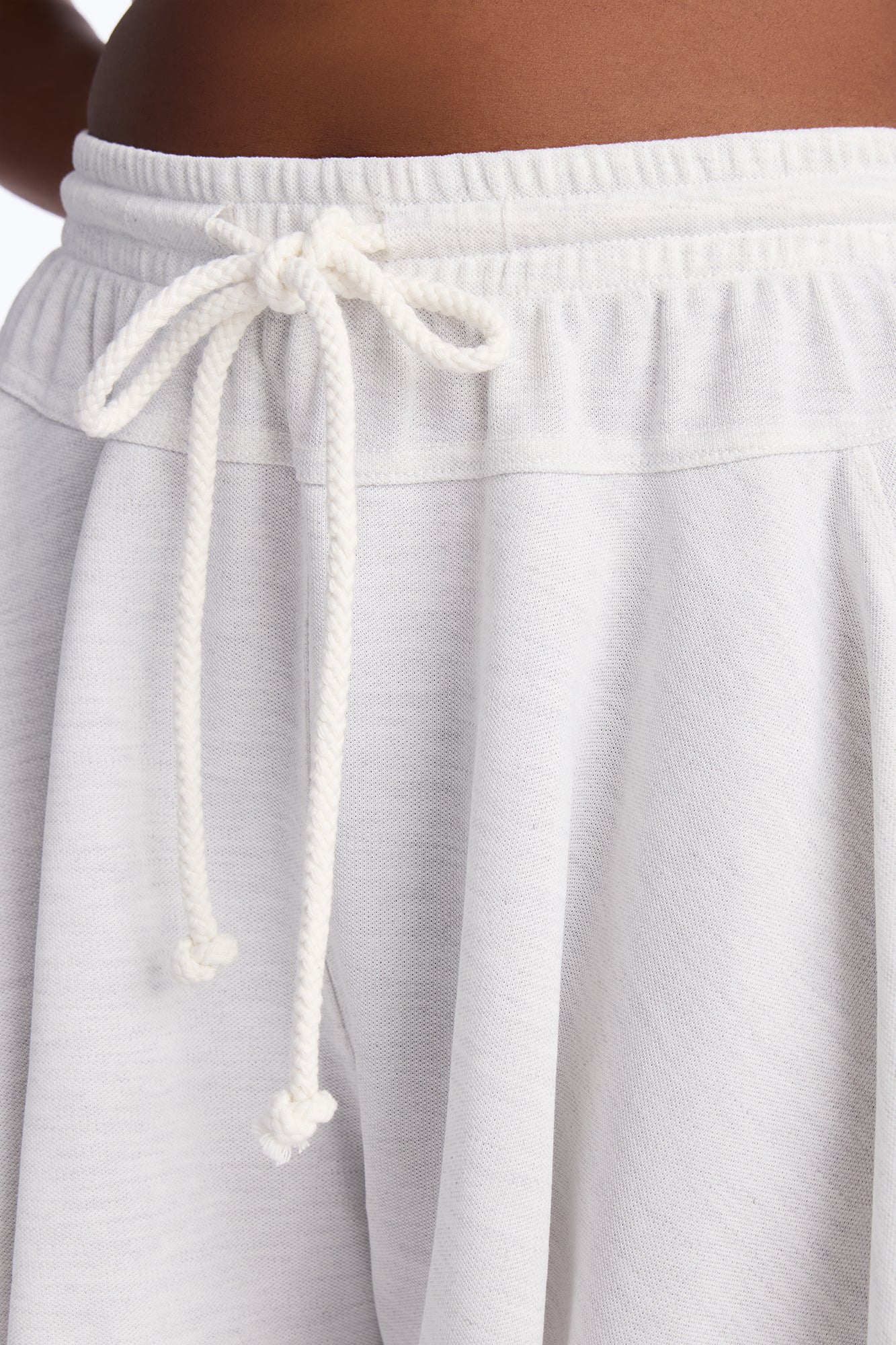 Hanging Around French Terry Flowy Short - Heather Grey