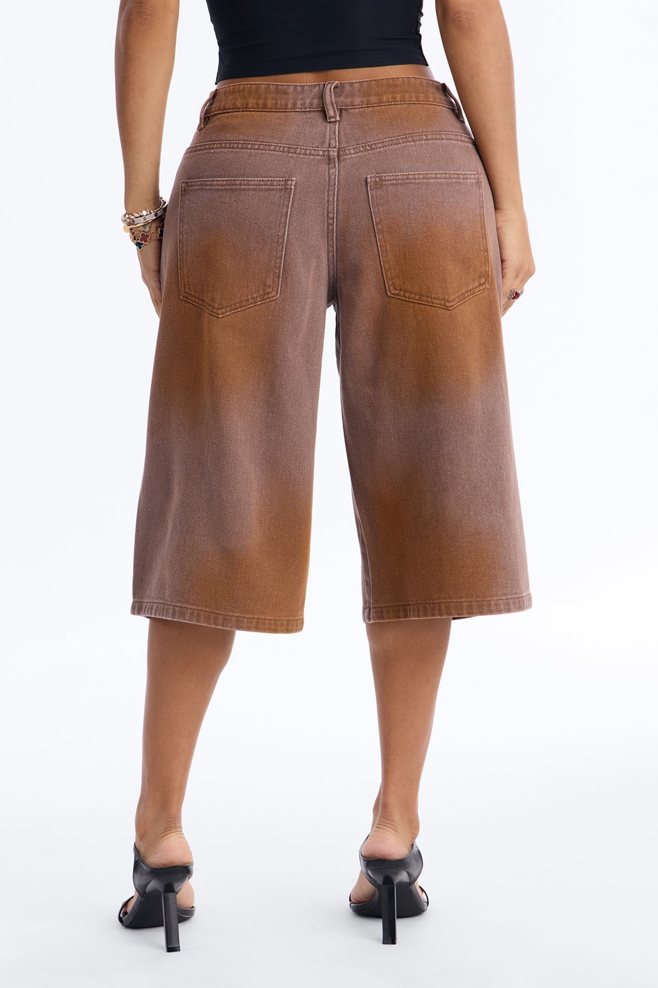 Can't Be Saved Washed Twill Bermuda Short - Brown