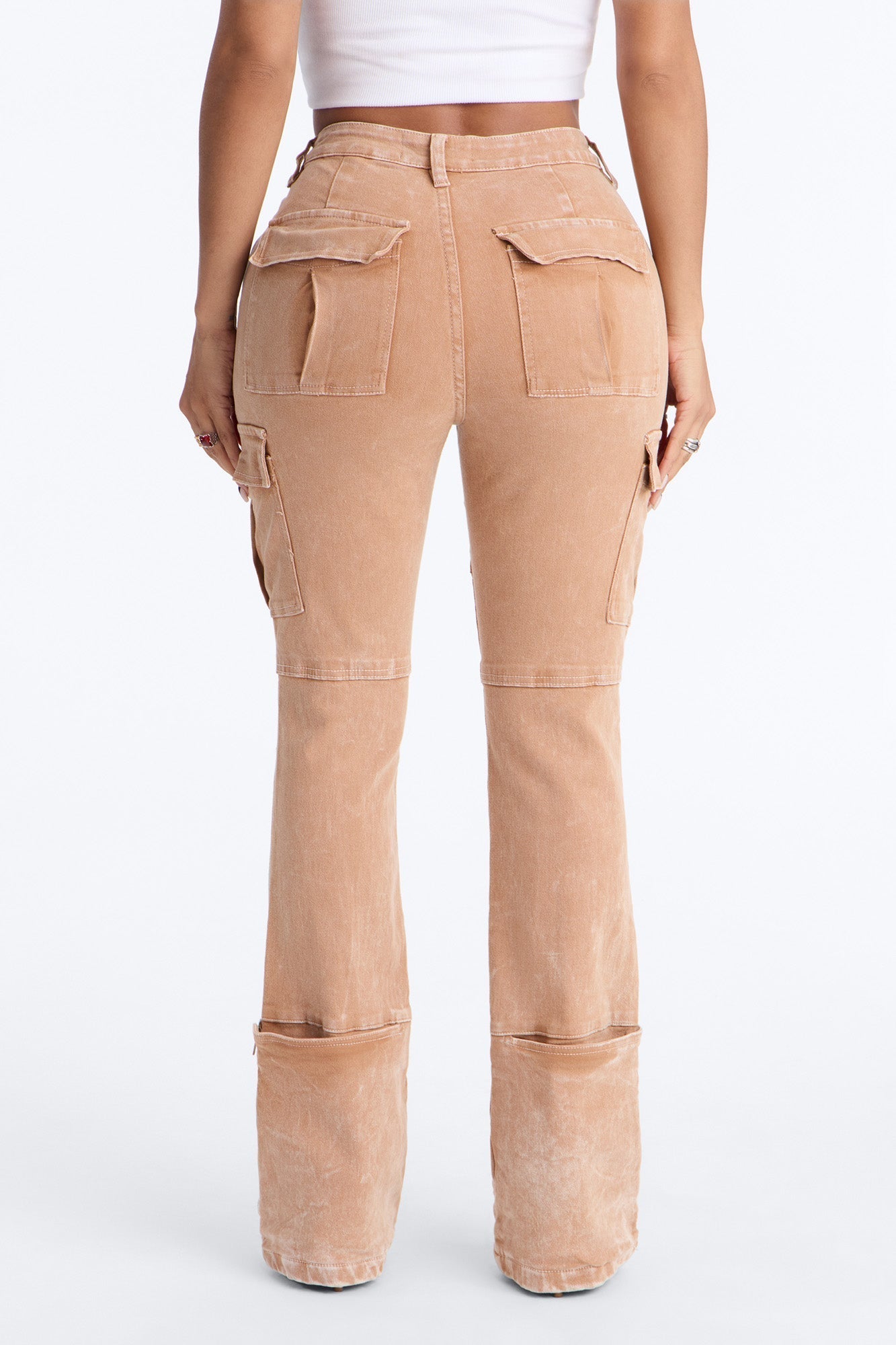 Camden Cargo Utility Jeans - Tan