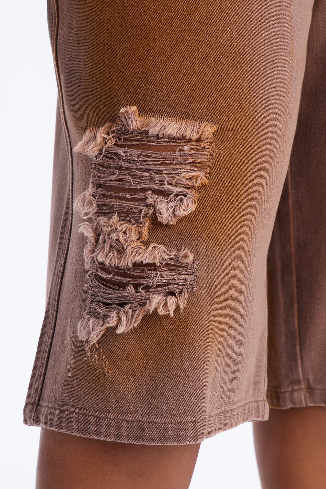Can't Be Saved Washed Twill Bermuda Short - Brown