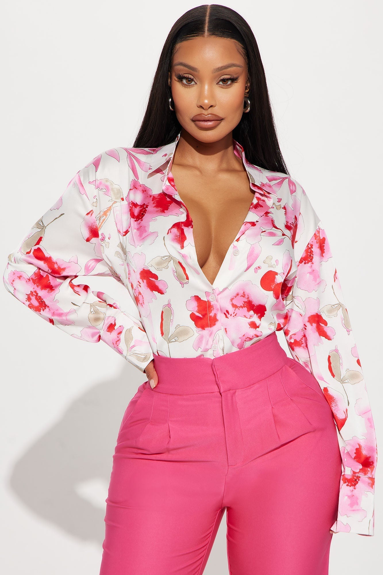Primrose Floral Shirt - Ivory/combo