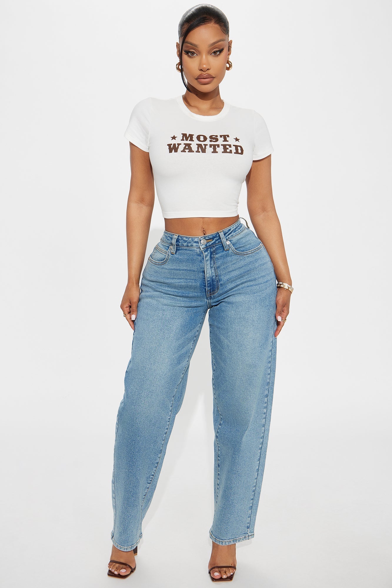 Most Wanted Baby Tee - White