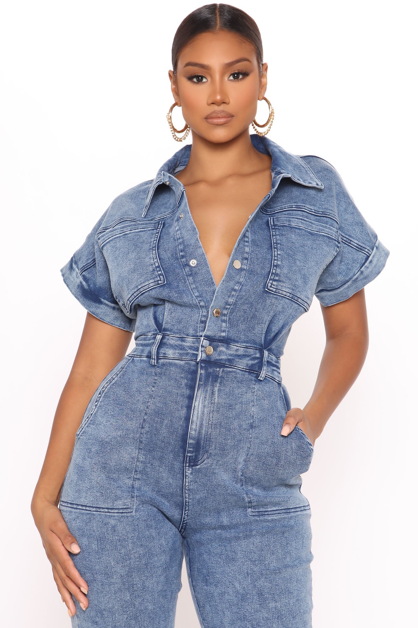 Daniela Denim Jumpsuit - Denim