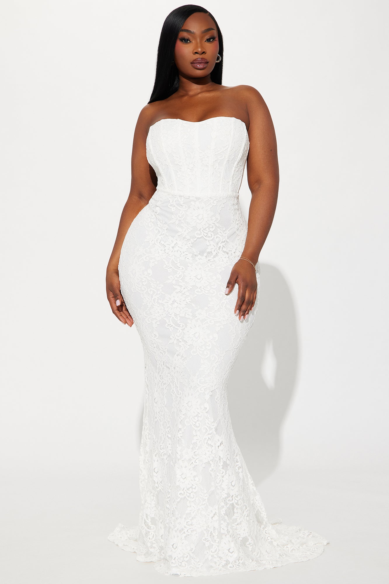 Linnea Lace Maxi Dress - White
