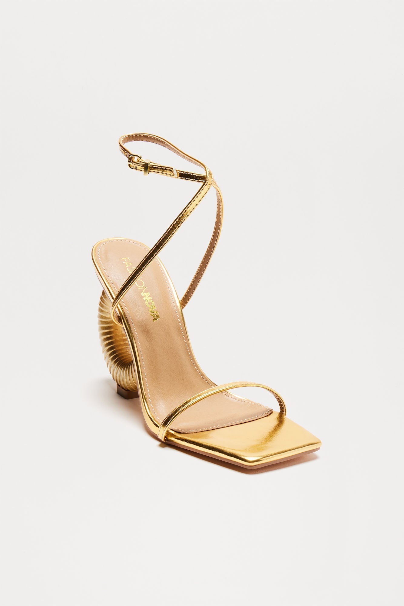All About It Heeled Sandals - Gold