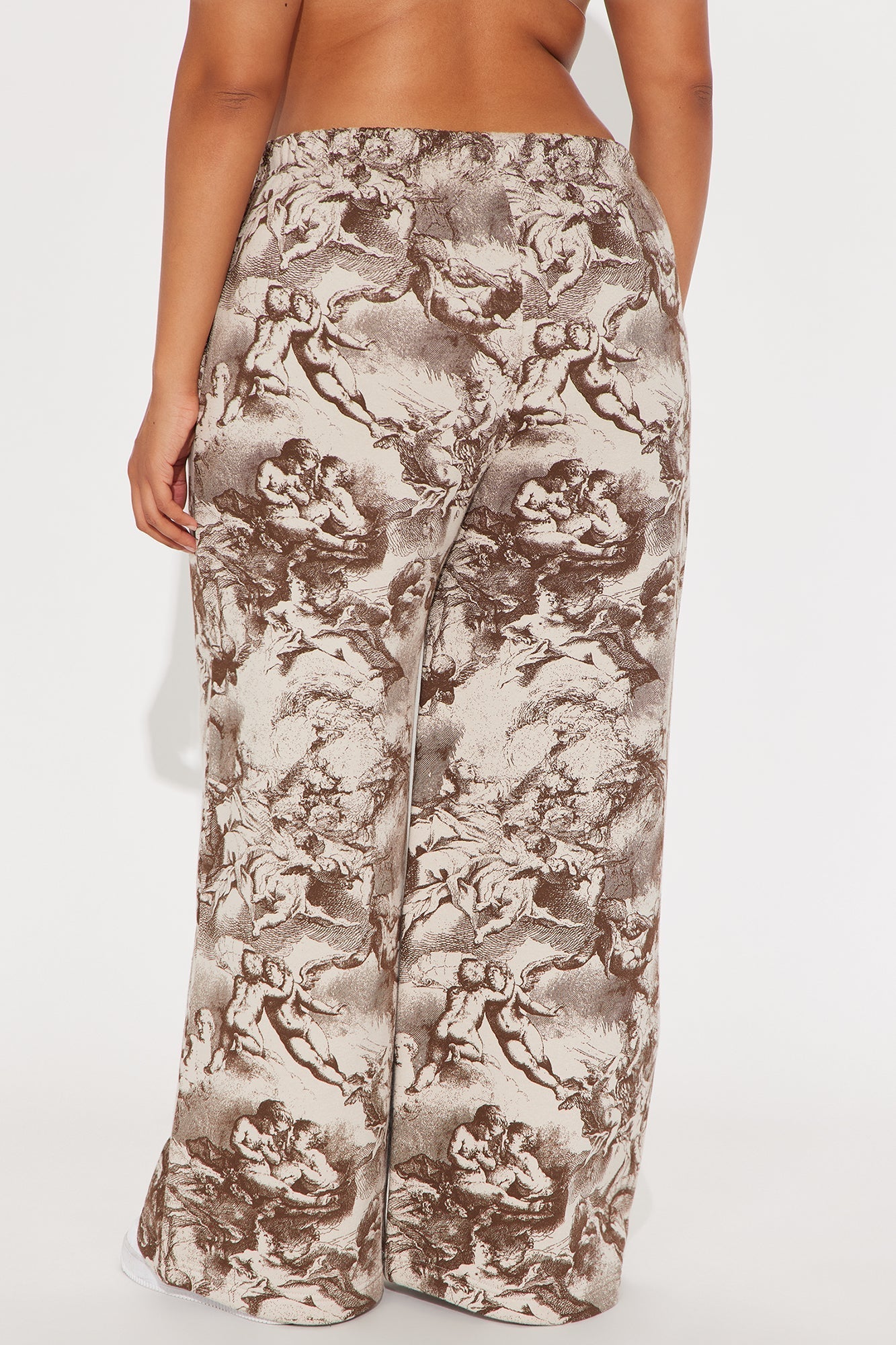 Heaven Made Fleece Wide Leg Pant - Taupe
