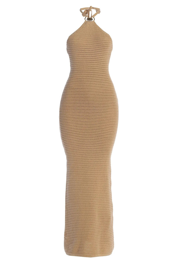 Sand Overseas Halter Maxi Dress