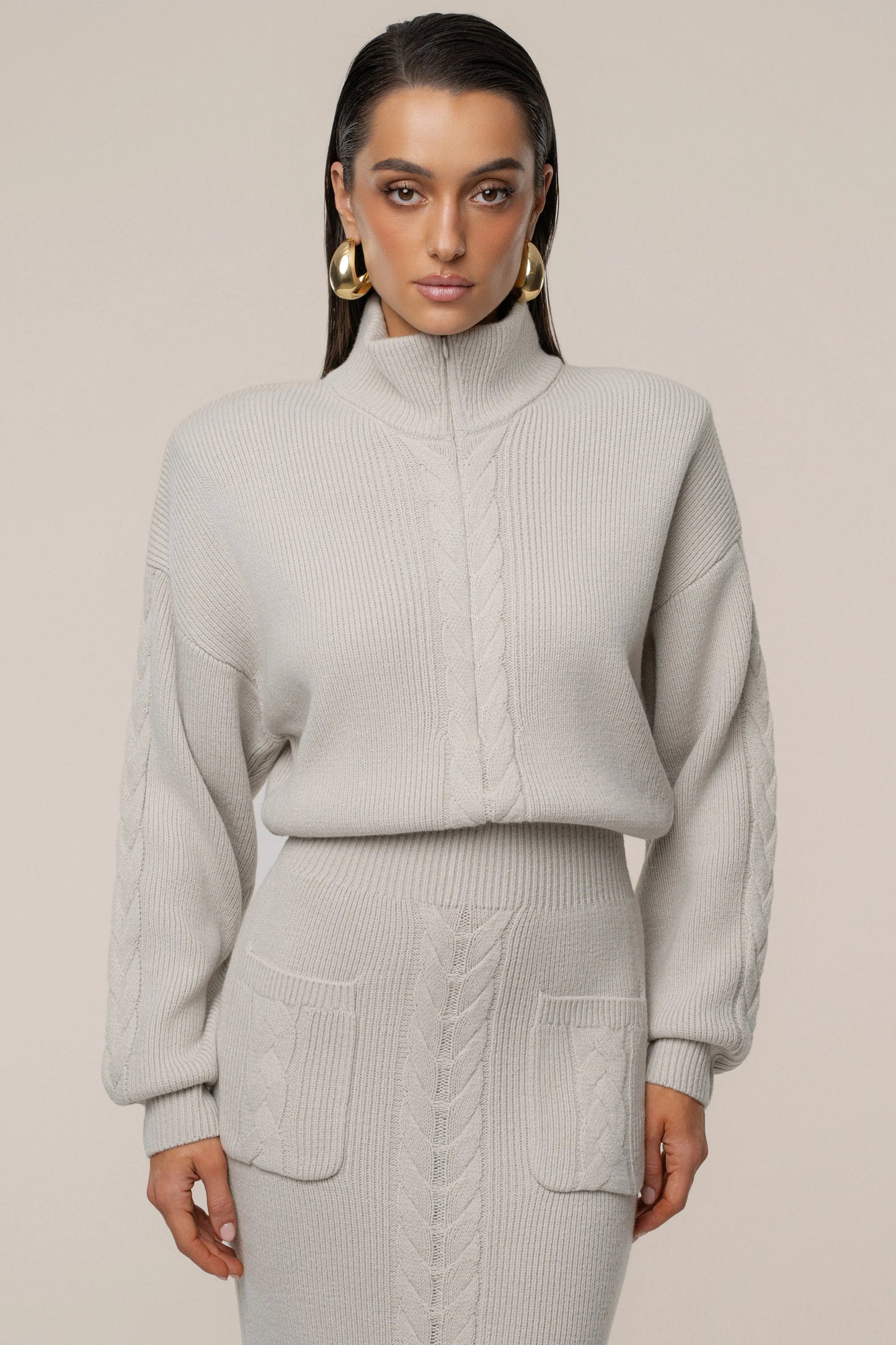 Stone Cozy Intentions Ribbed Dress