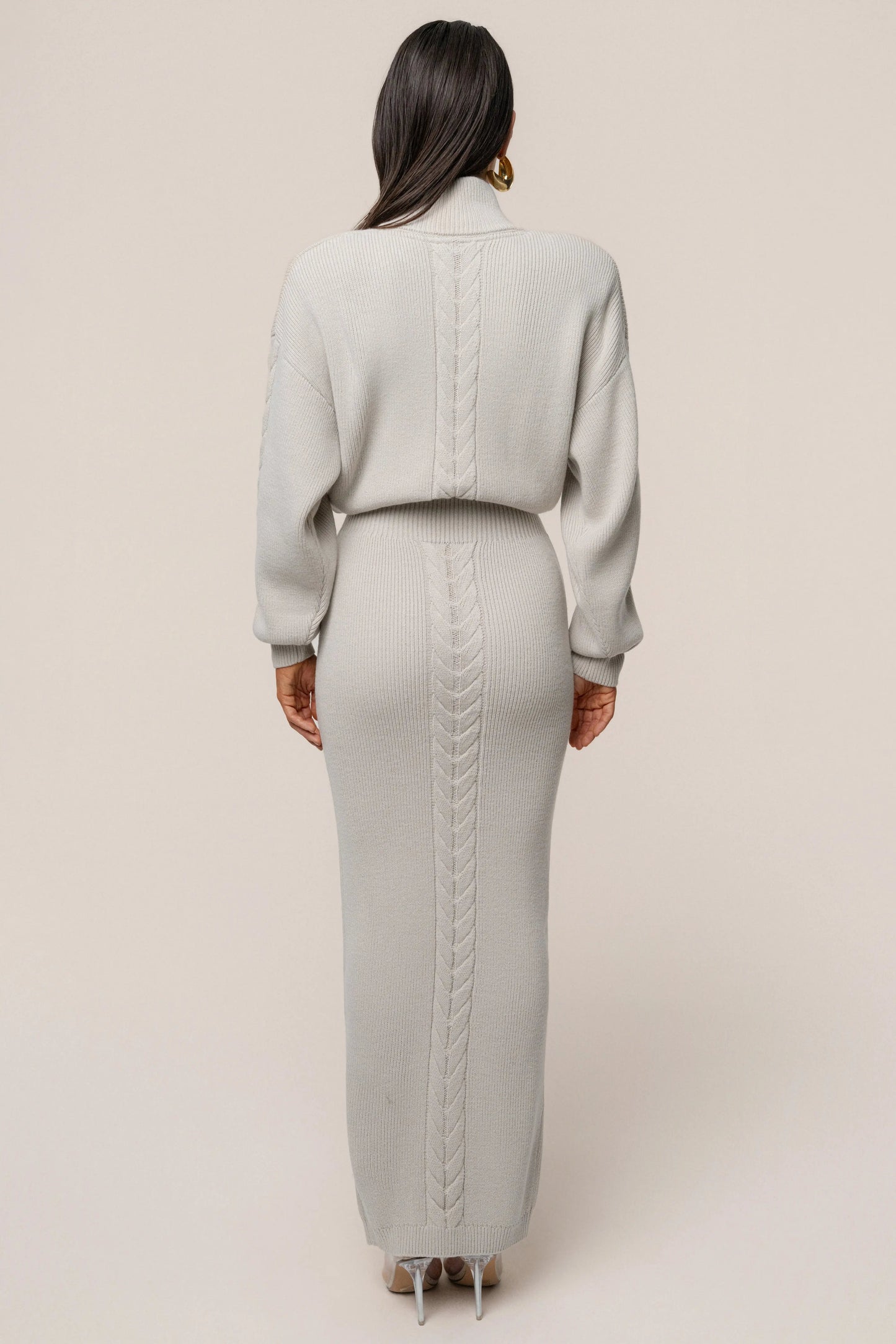 Stone Cozy Intentions Ribbed Dress